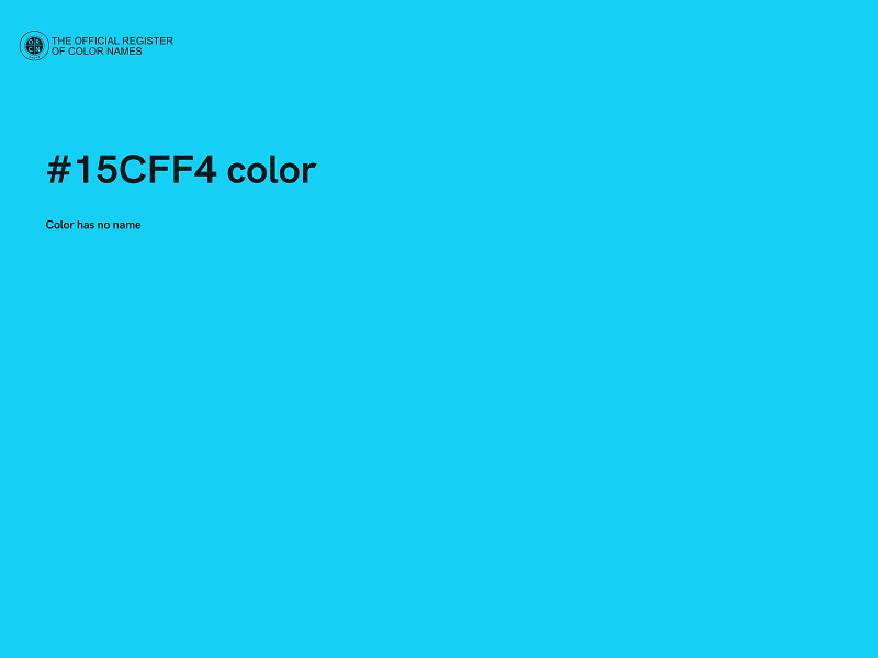 #15CFF4 color image