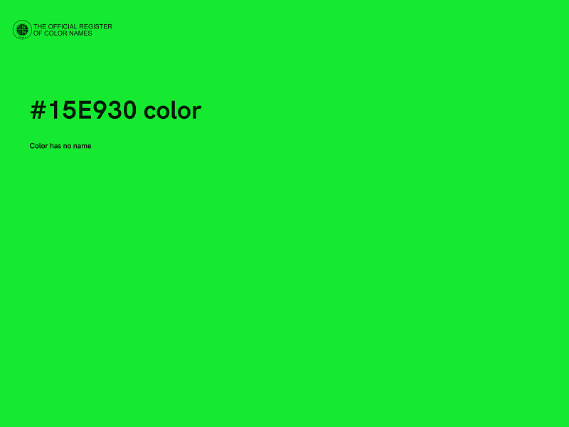 #15E930 color image