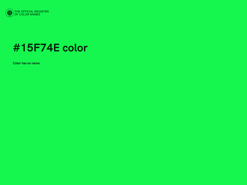 #15F74E color image