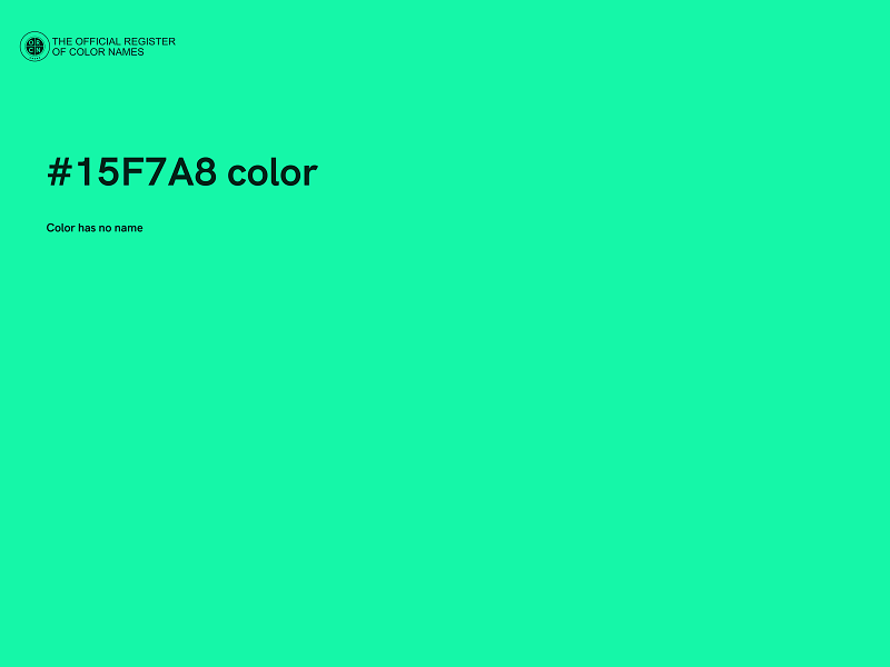 #15F7A8 color image