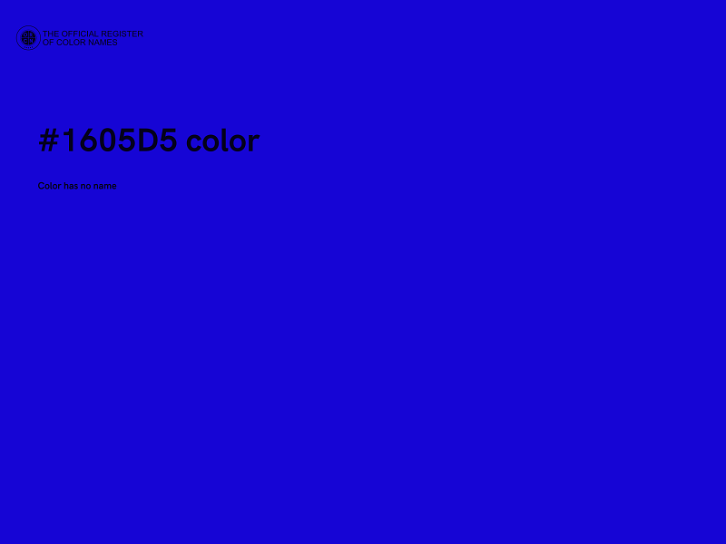 #1605D5 color image