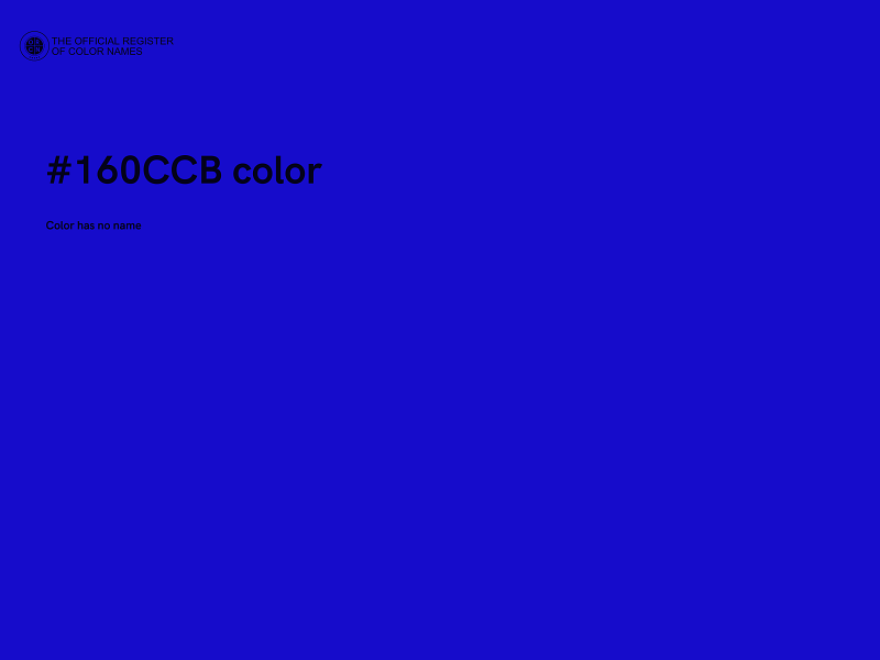 #160CCB color image