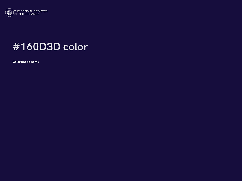 #160D3D color image