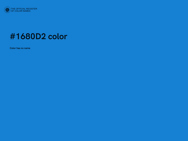 #1680D2 color image