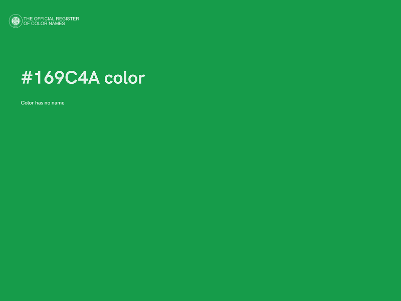 #169C4A color image