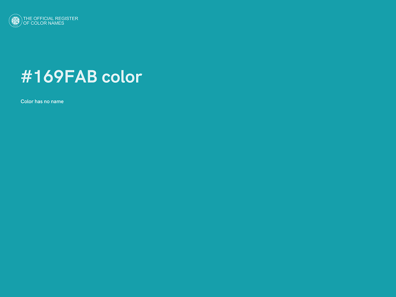 #169FAB color image