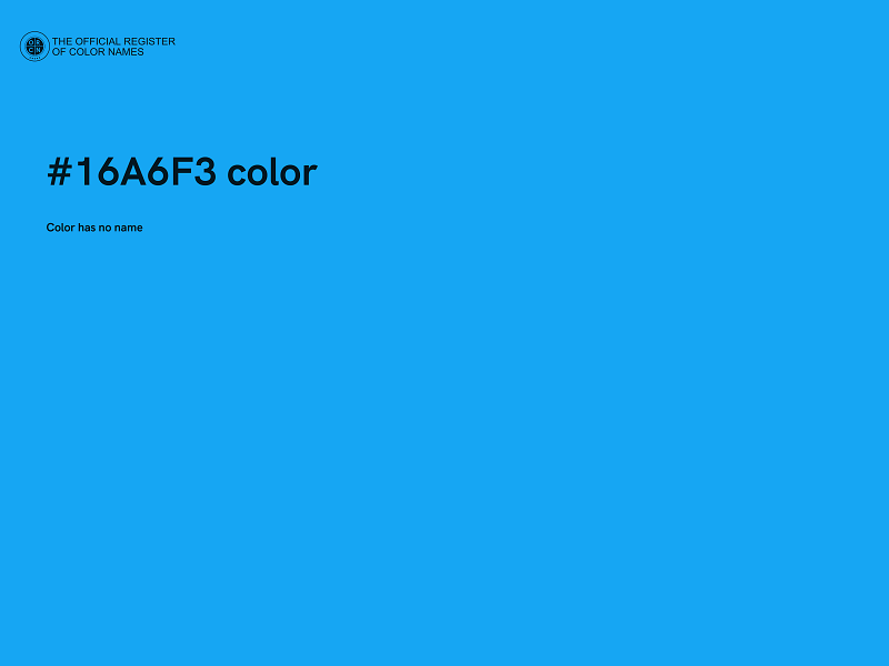 #16A6F3 color image