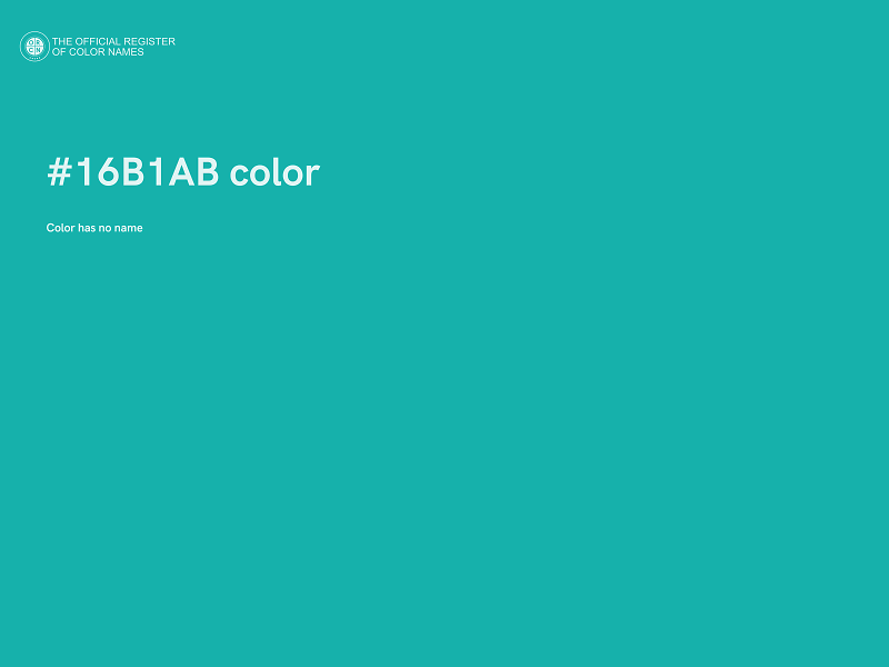 #16B1AB color image