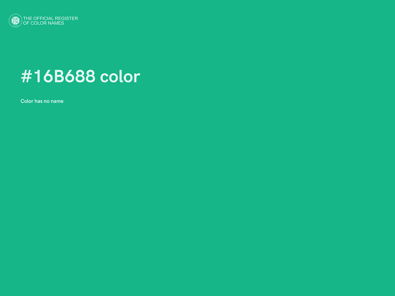 #16B688 color image