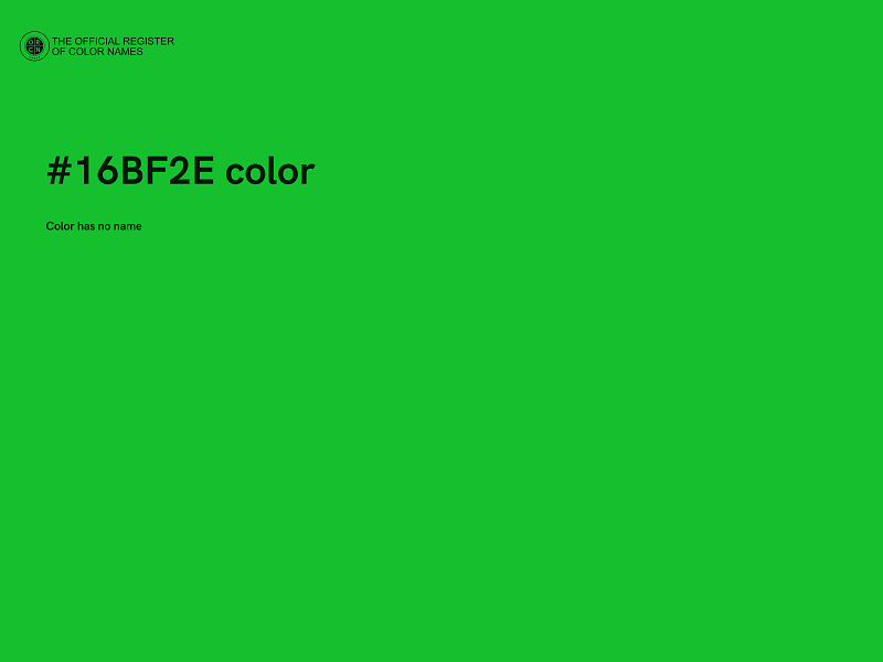 #16BF2E color image