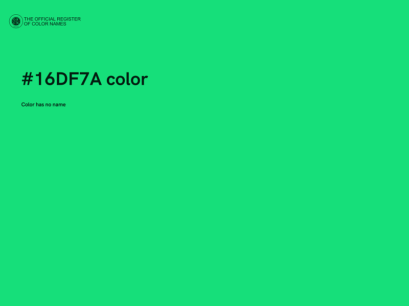 #16DF7A color image