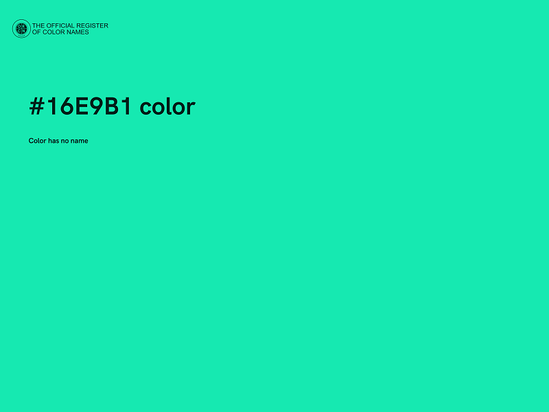 #16E9B1 color image