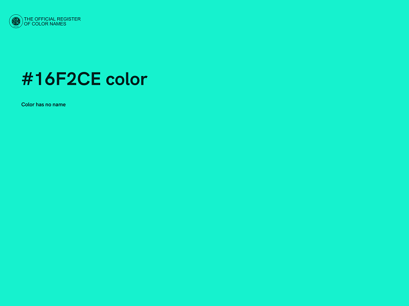 #16F2CE color image