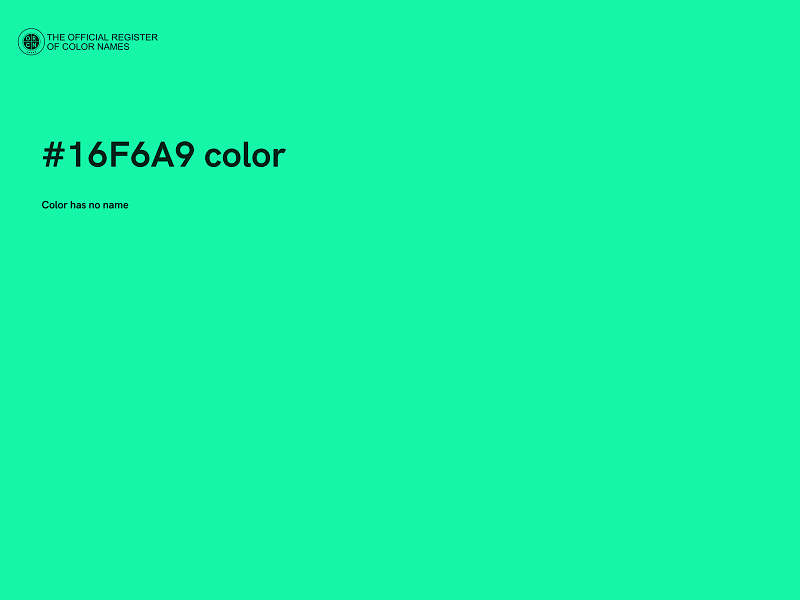 #16F6A9 color image