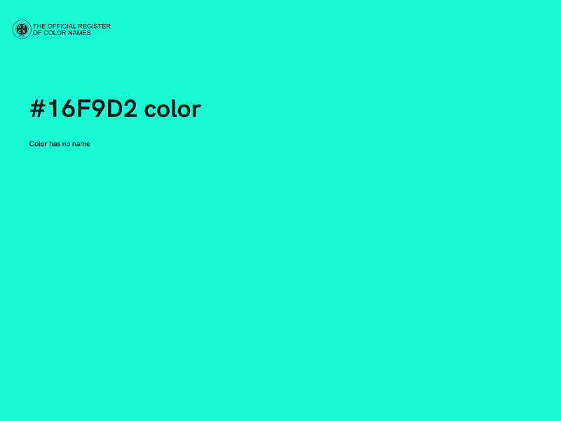 #16F9D2 color image