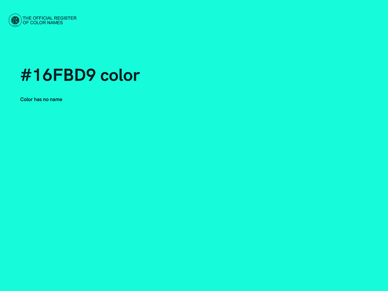 #16FBD9 color image