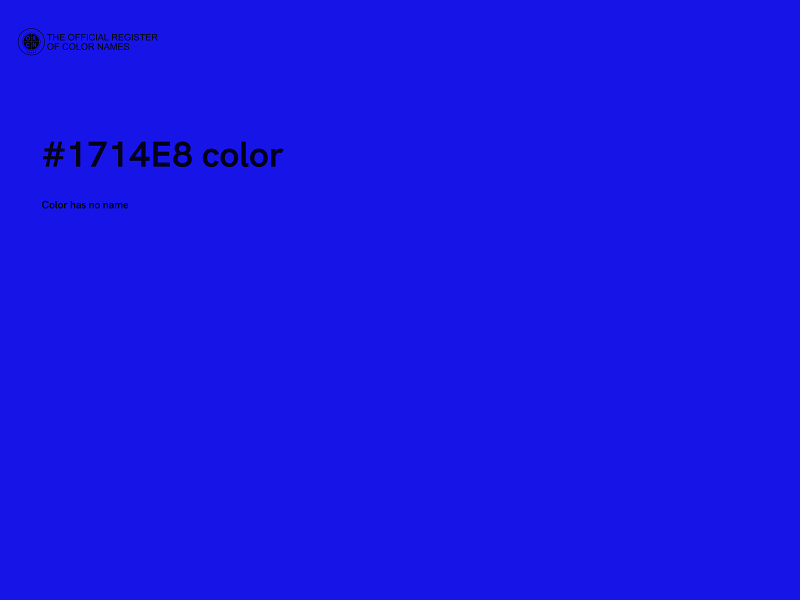 #1714E8 color image