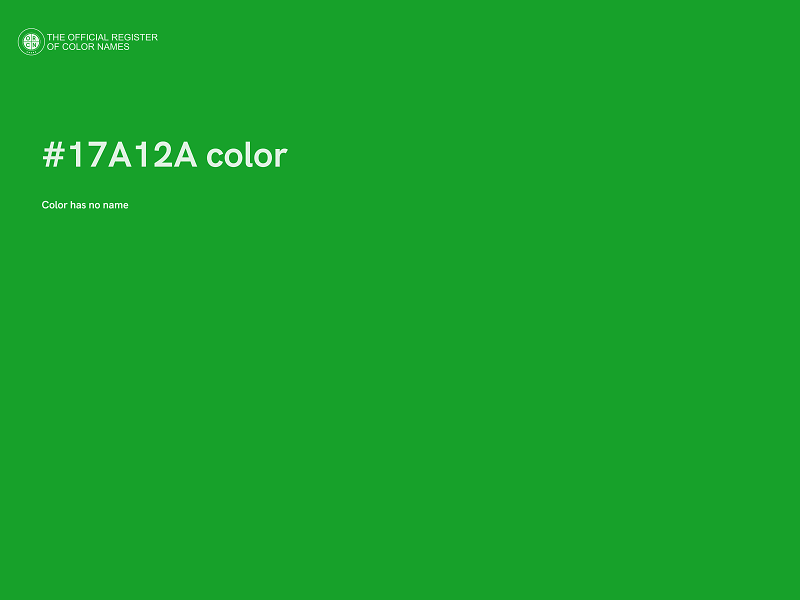 #17A12A color image