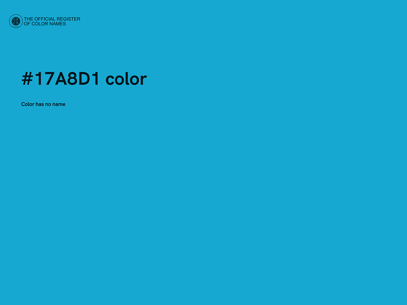 #17A8D1 color image