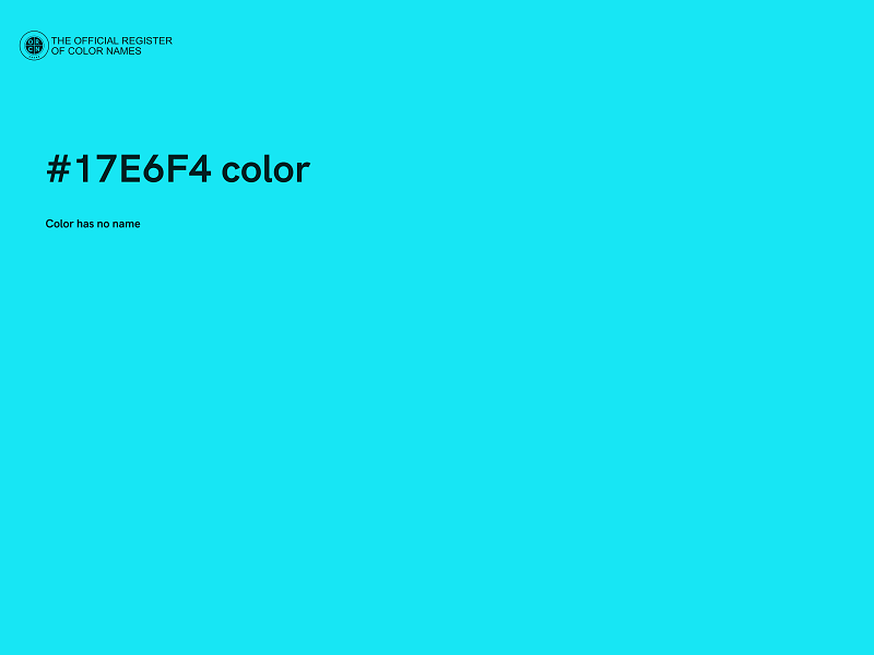 #17E6F4 color image