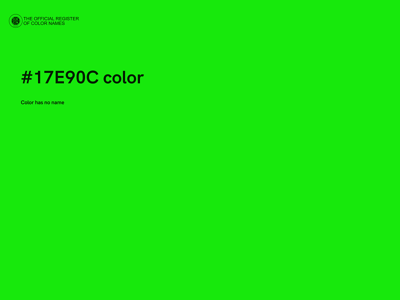 #17E90C color image