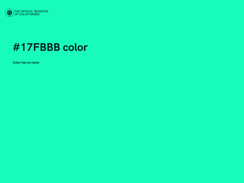 #17FBBB color image