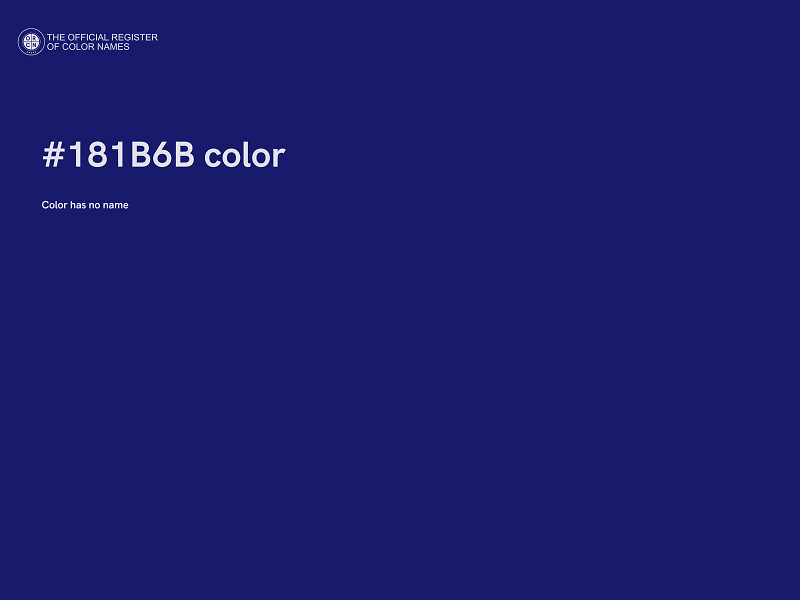 #181B6B color image