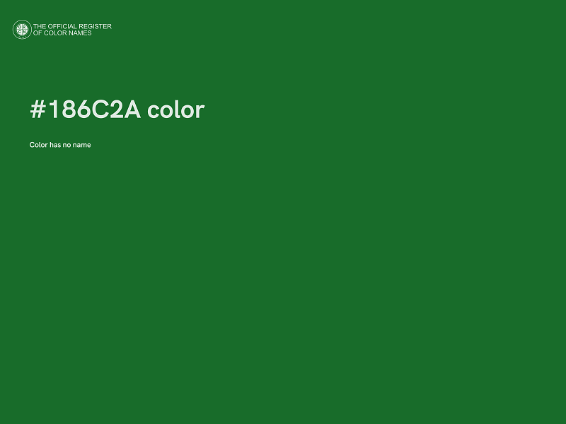 #186C2A color image