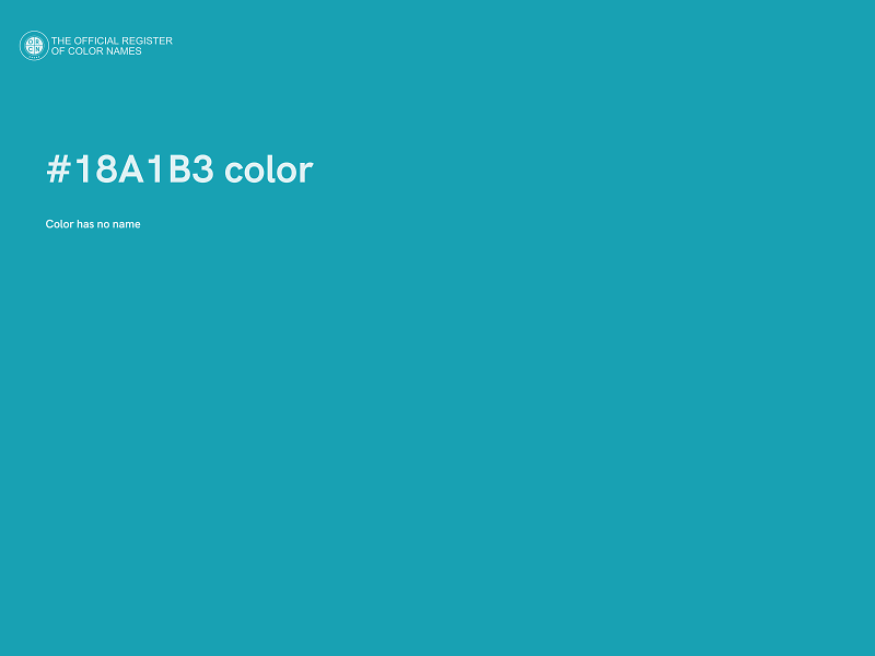 #18A1B3 color image