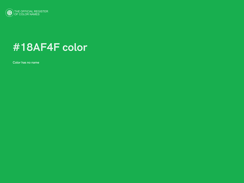 #18AF4F color image