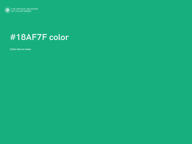 #18AF7F color image