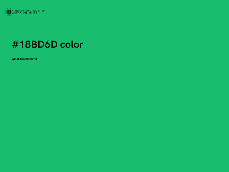 #18BD6D color image