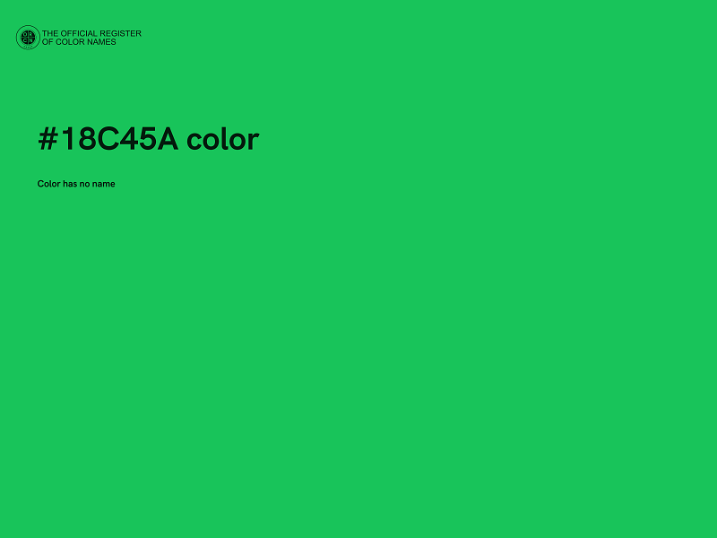 #18C45A color image