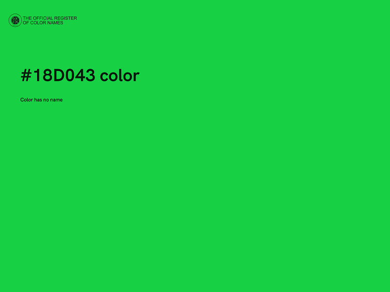 #18D043 color image