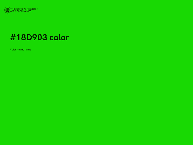 #18D903 color image