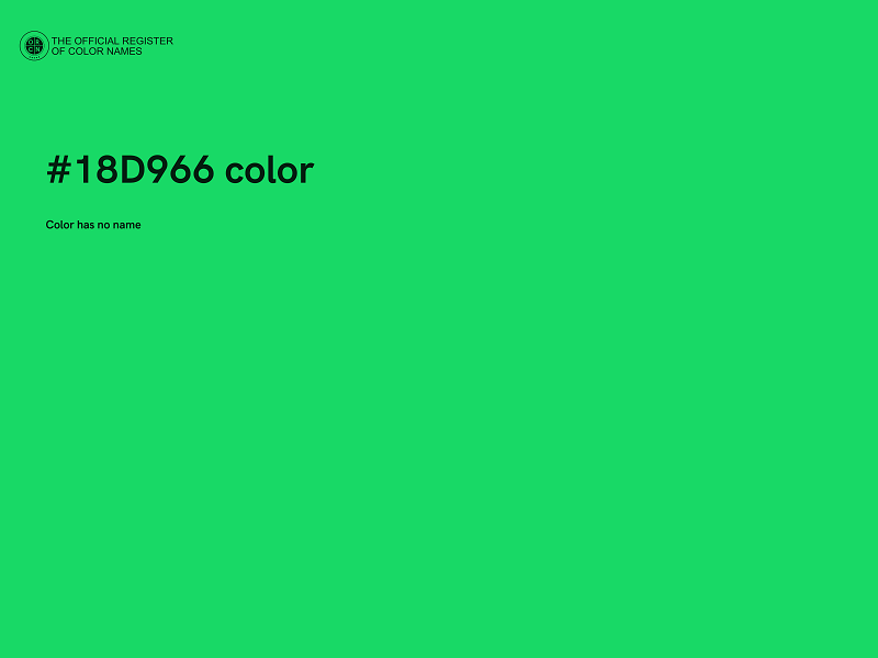 #18D966 color image