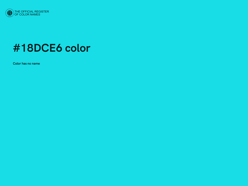 #18DCE6 color image