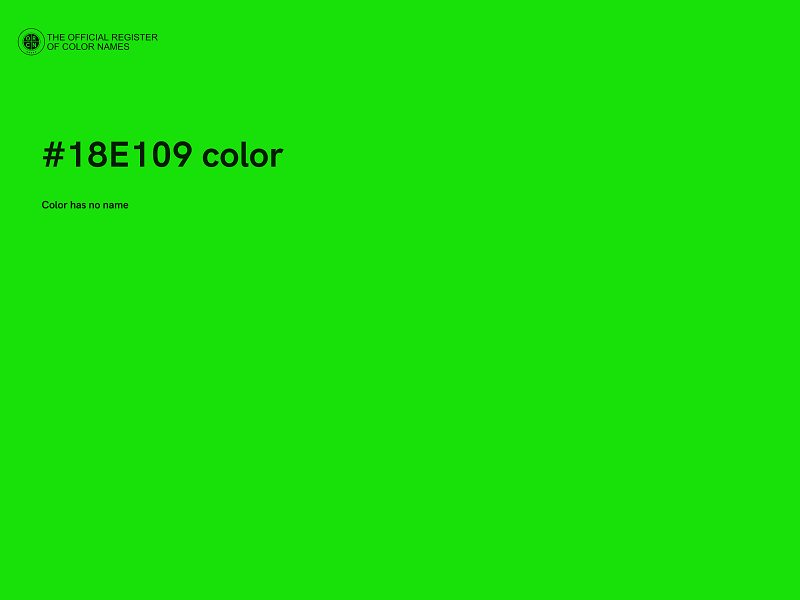 #18E109 color image