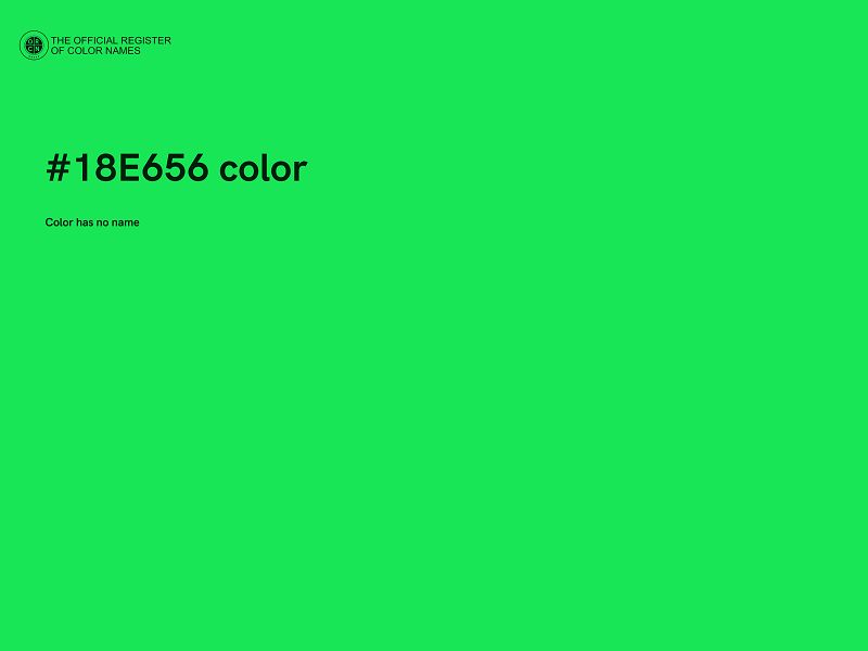 #18E656 color image