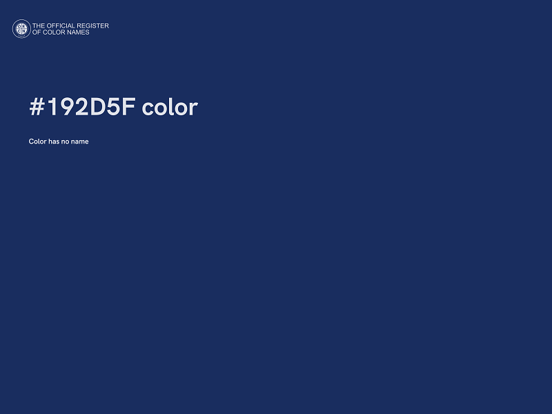 #192D5F color image