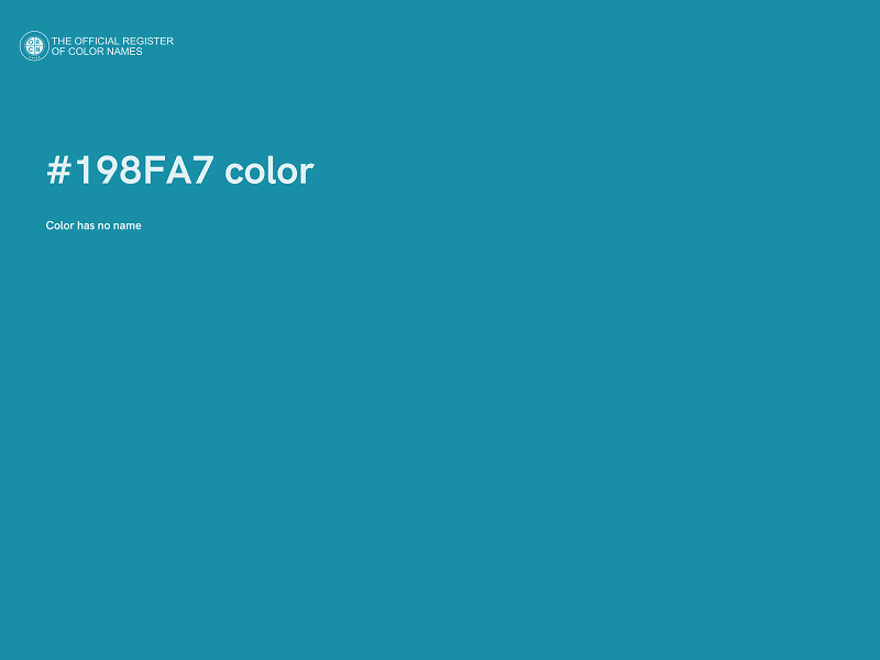 #198FA7 color image