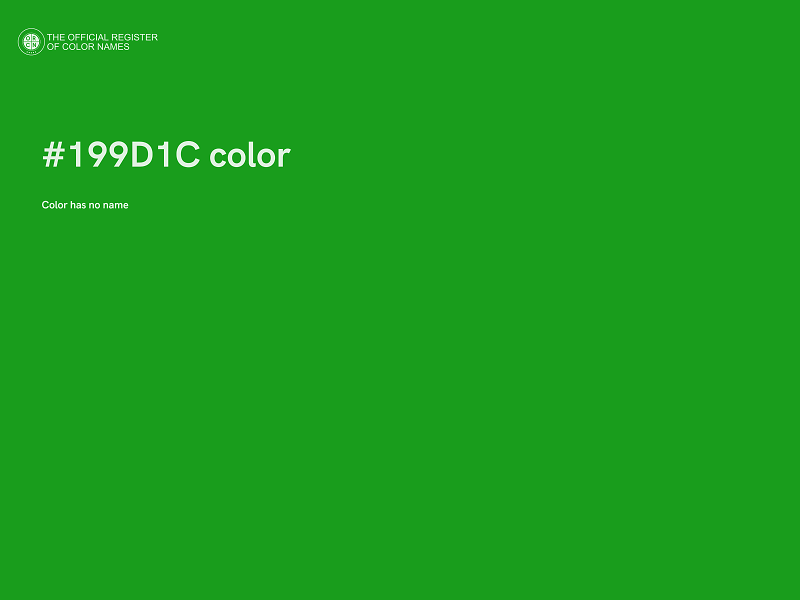 #199D1C color image