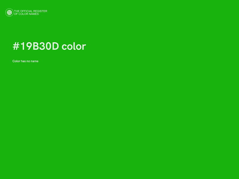 #19B30D color image