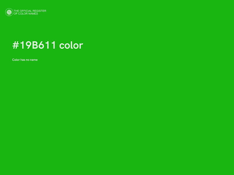 #19B611 color image