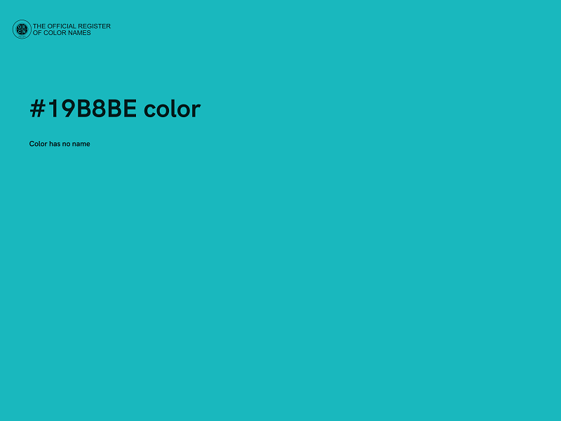 #19B8BE color image