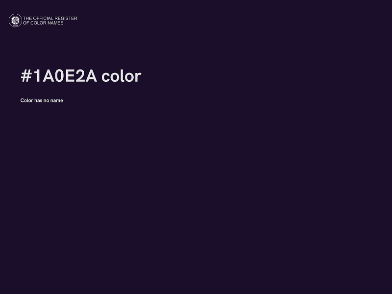 #1A0E2A color image