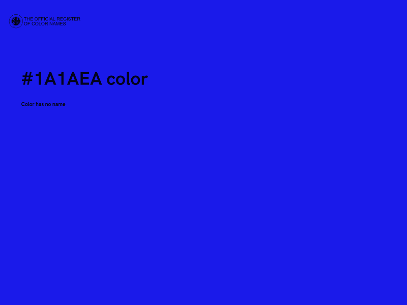 #1A1AEA color image