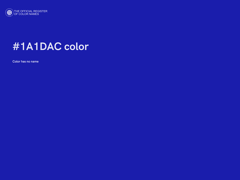 #1A1DAC color image