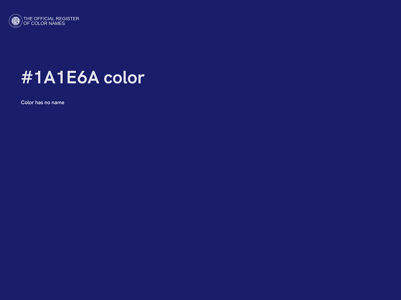 #1A1E6A color image