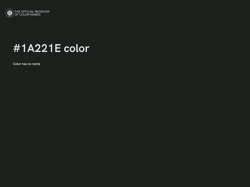 #1A221E color image